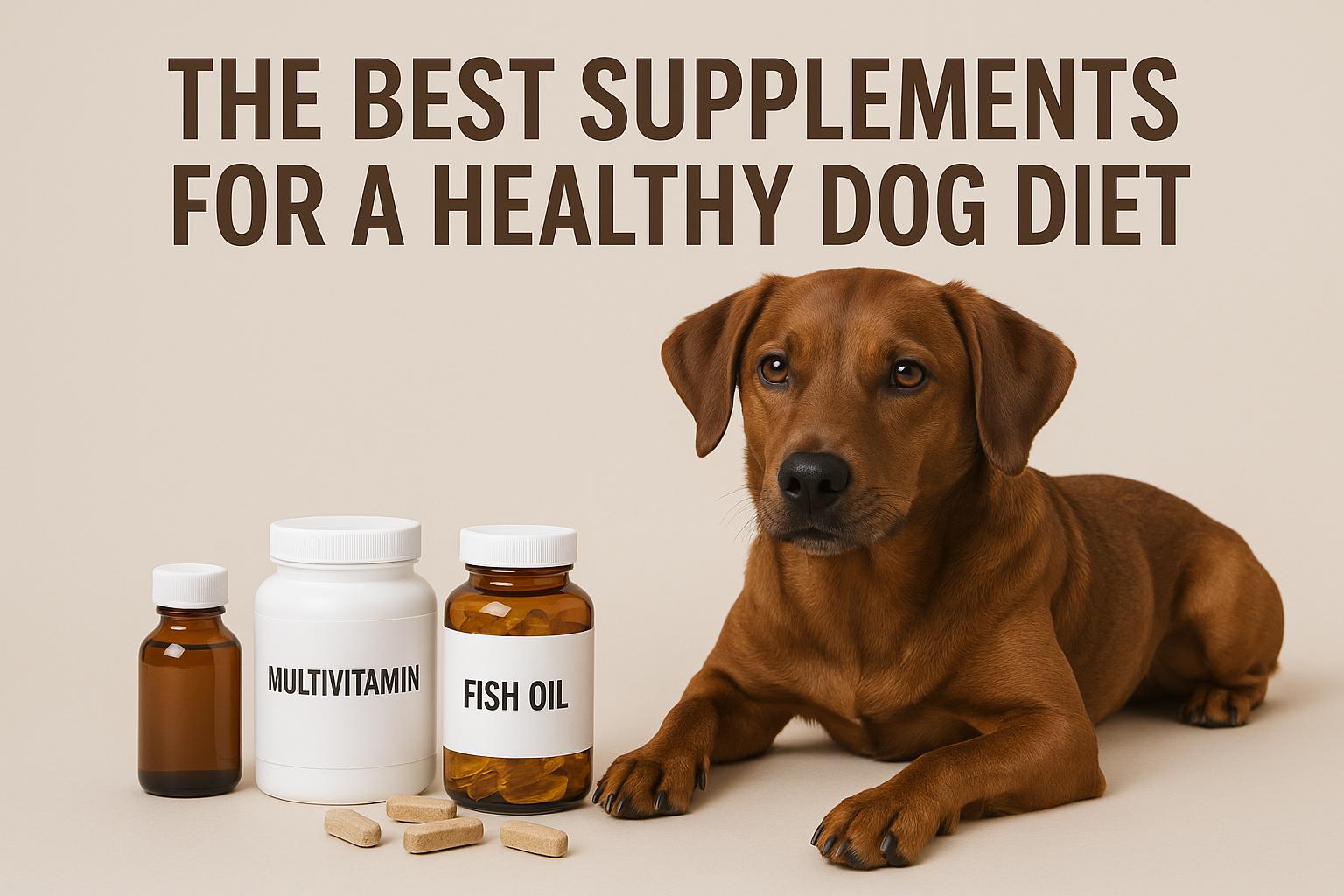 The Best Supplements for a Healthy Dog Diet