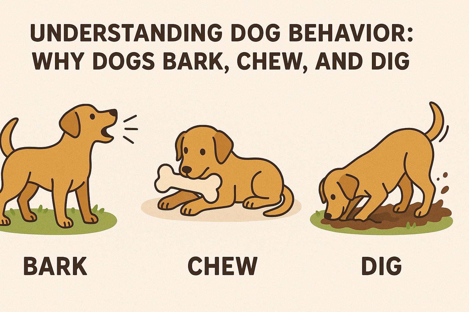 Understanding Dog Behavior: Why Dogs Bark, Chew, and Dig
